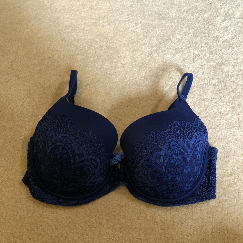 Blue Lace Demi Bra